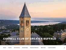 Tablet Screenshot of cornellclub-buffalo.org